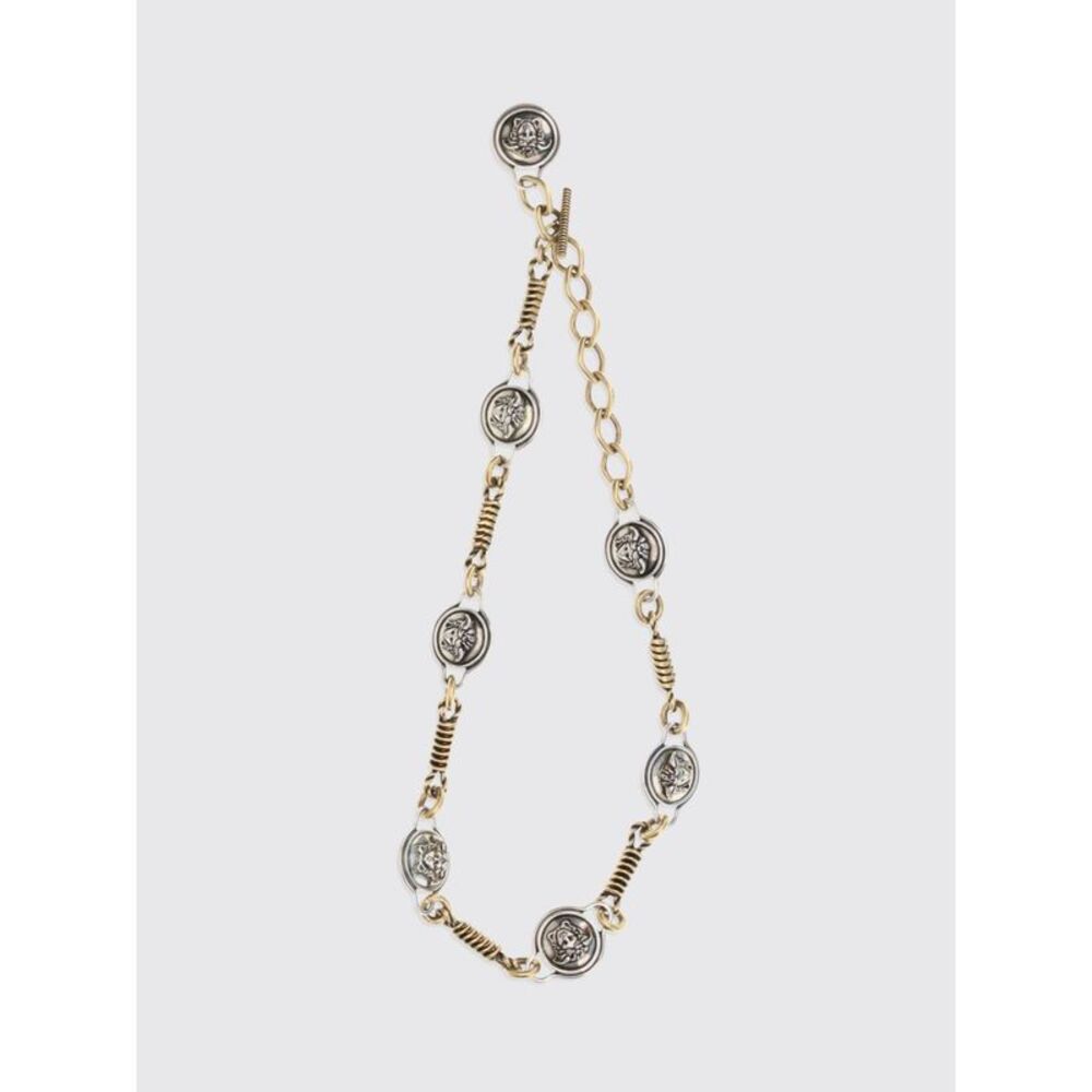 Versace Women Gold-Tone Brass Choker Necklace Versace With Iconic Medusa Pendant
